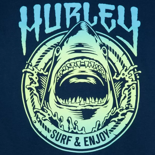 Hurley Boys' Long Sleeve Hooded Graphic T-Shirt