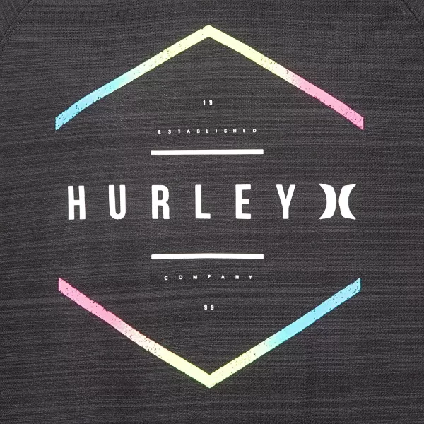 Hurley Boys' Long Sleeve Hooded Graphic T-Shirt