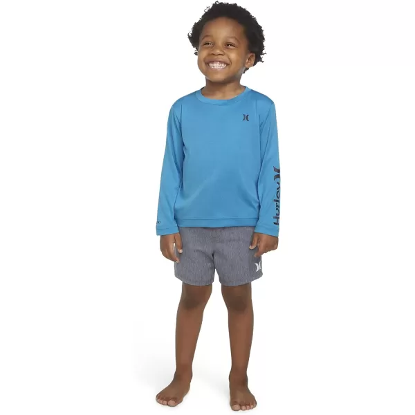 Hurley Boys' Long Sleeve UPF 50+ Rash Guard Swim Shirt