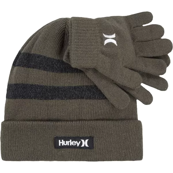 Hurley Boys' One and Only Beanie and Glove Set