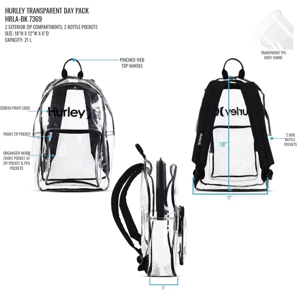 Hurley Clear Backpack, Santiago, O/S