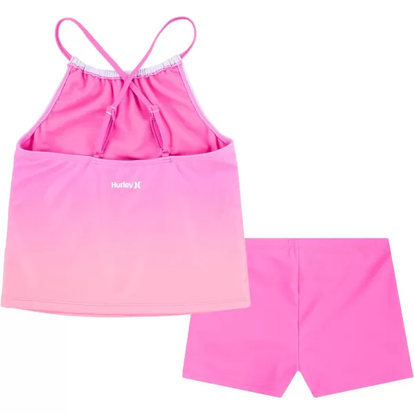 Hurley Girls' Boyshort Tankini 2-Piece Swimsuit