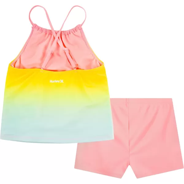 Hurley Girls' Boyshort Tankini 2-Piece Swimsuit
