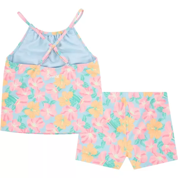 Hurley Girls' Boyshort Tankini 2-Piece Swimsuit