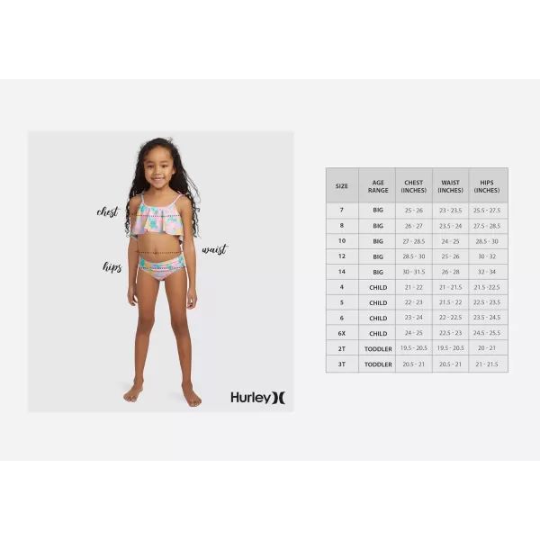 Hurley Girls' Flounce Bikini 2-Piece Swimsuit