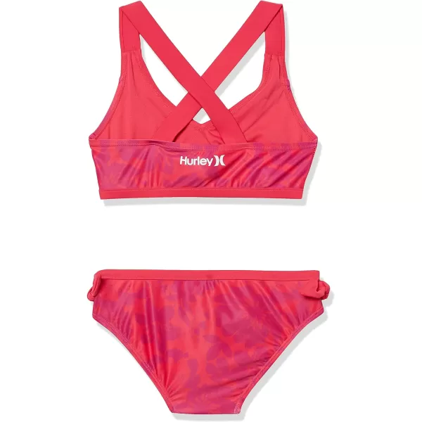 Hurley Girls' Flounce Bikini 2-Piece Swimsuit