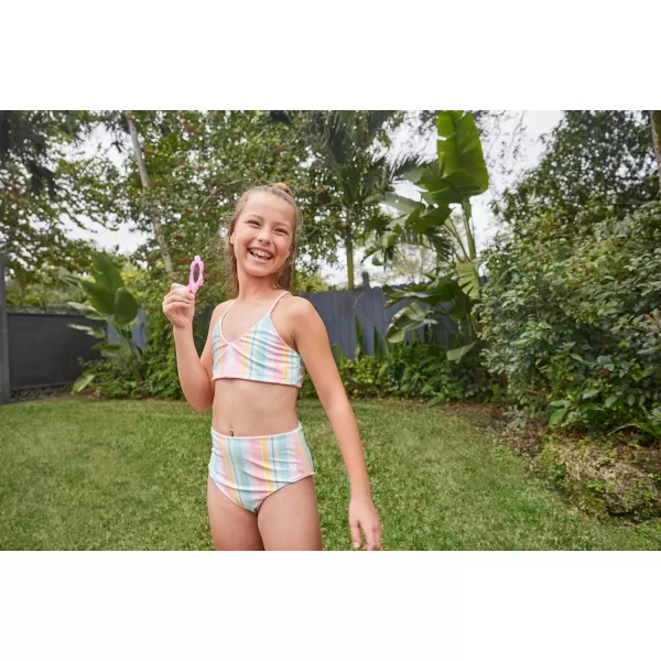 Hurley Girls' High Waisted Bikini 2-Piece Swimsuit