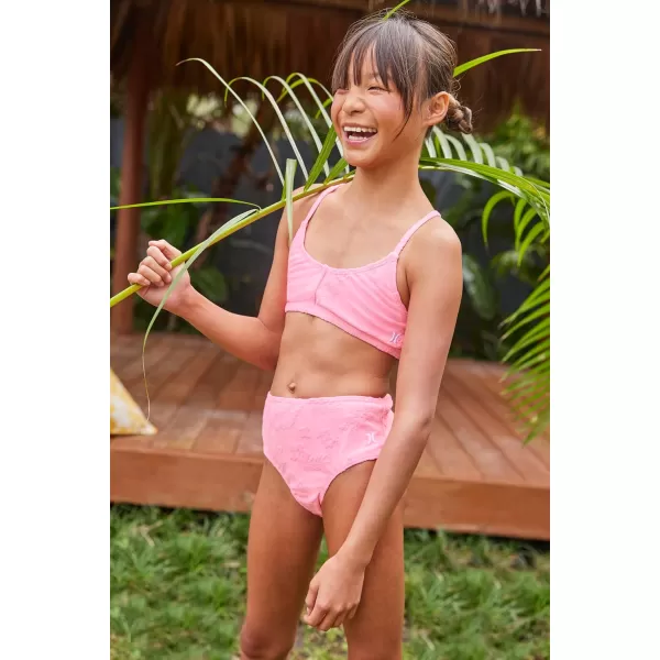 Hurley Girls' High Waisted Bikini 2-Piece Swimsuit