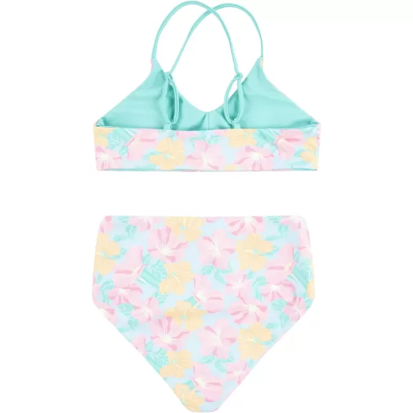 Hurley Girls' High Waisted Bikini 2-Piece Swimsuit