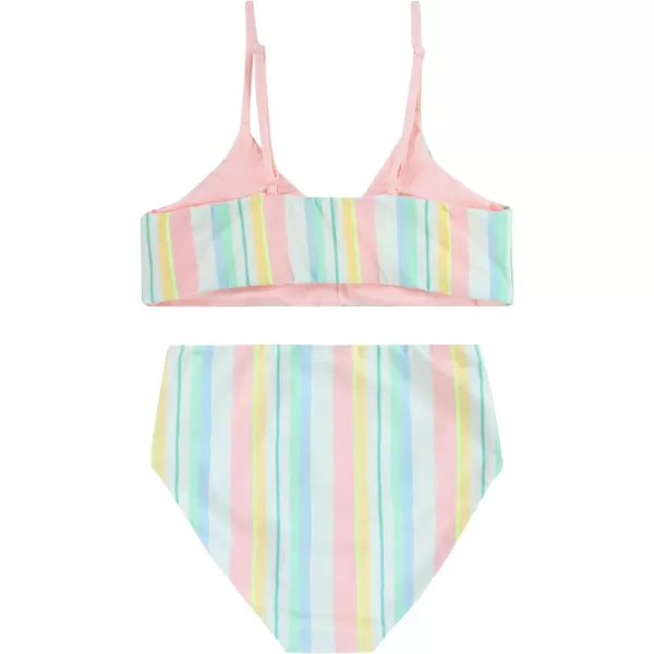 Hurley Girls' High Waisted Bikini 2-Piece Swimsuit