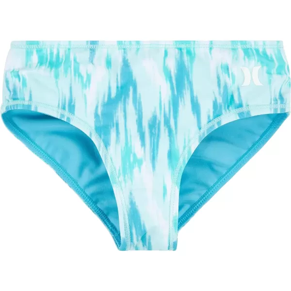 Hurley Girls' Long Sleeve Rash Guard 2-Piece Swimsuit