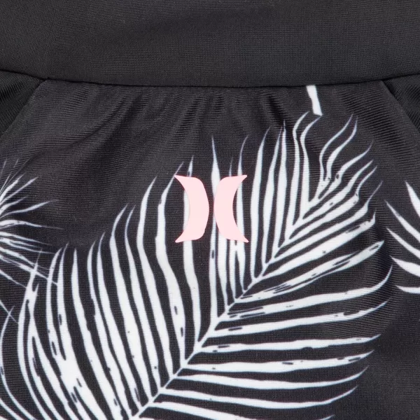 Hurley Girls' Long Sleeve Rash Guard 2-Piece Swimsuit