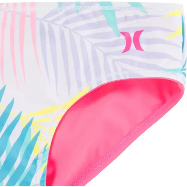 Hurley Girls' Long Sleeve Rash Guard 2-Piece Swimsuit