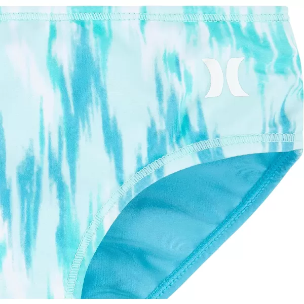 Hurley Girls' Long Sleeve Rash Guard 2-Piece Swimsuit