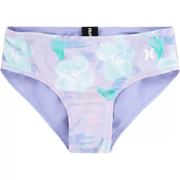 Hurley Girls' Long Sleeve Rash Guard 2-Piece Swimsuit
