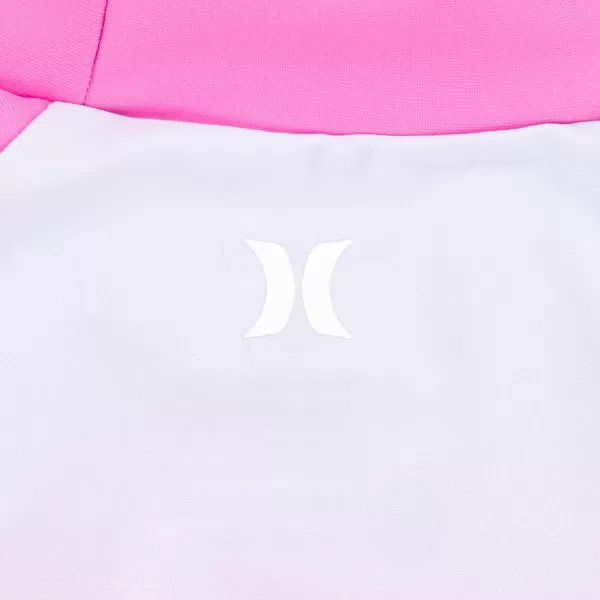 Hurley Girls' Long Sleeve Rash Guard 2-Piece Swimsuit