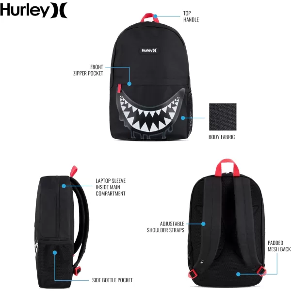 Hurley Graphic Backpack, Blue Lazer, One Size