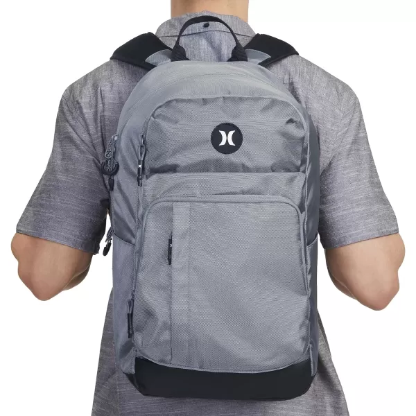 Hurley Mens Classic Backpack, Cool Grey/Icon, One Size