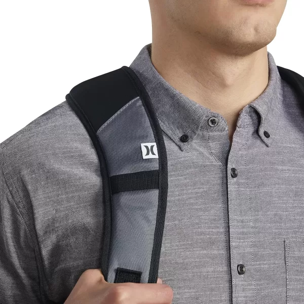 Hurley Mens Classic Backpack, Cool Grey/Icon, One Size
