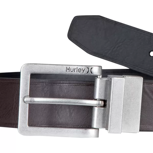 Hurley Men's Reversible Leather Belts