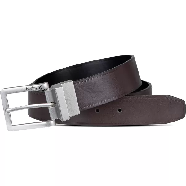 Hurley Men's Reversible Leather Belts