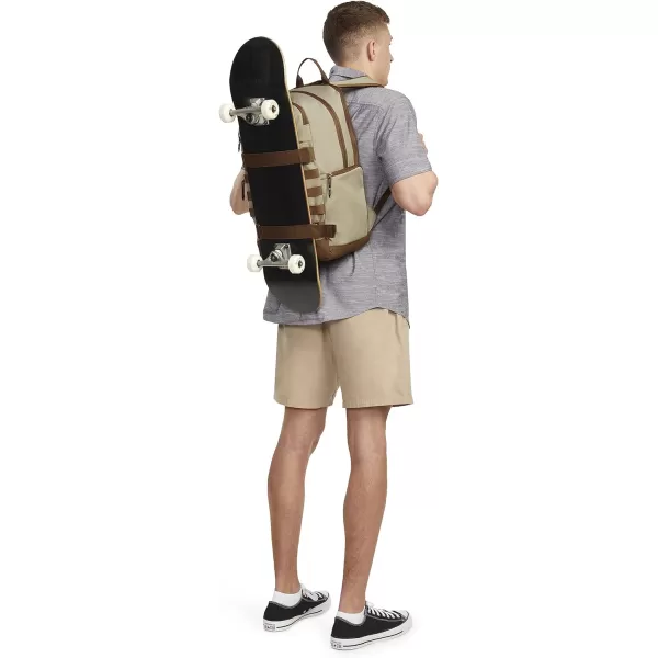 Hurley Mens Skateboard Backpack, Khaki, One Size