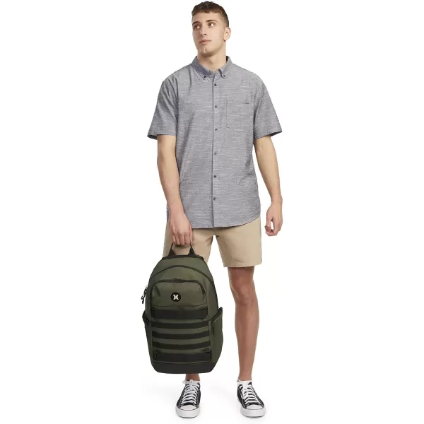 Hurley Mens Skateboard Backpack, Khaki, One Size
