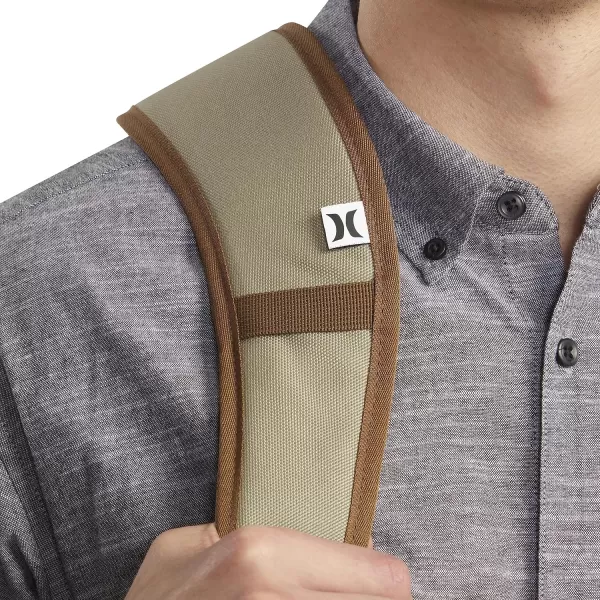 Hurley Mens Skateboard Backpack, Khaki, One Size