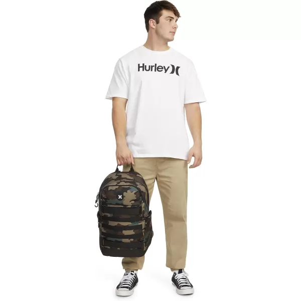 Hurley Mens Skateboard Backpack, Khaki, One Size
