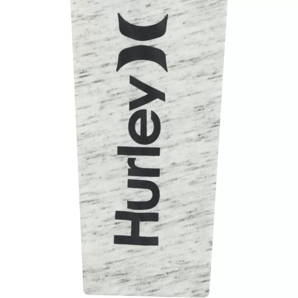 Hurley boys Long Sleeve Soft Basic Cloud Slub T-shirt and Shorts 2-piece Outfit Set2-Piece Outfit Set
