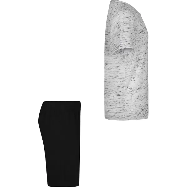 Hurley boys Soft Basic Cloud Slub T-shirt and Shorts 2-piece Outfit Set
