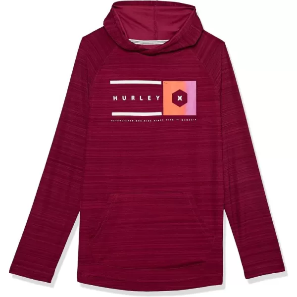 Hurley Boys' Long Sleeve Hooded Graphic T-Shirt