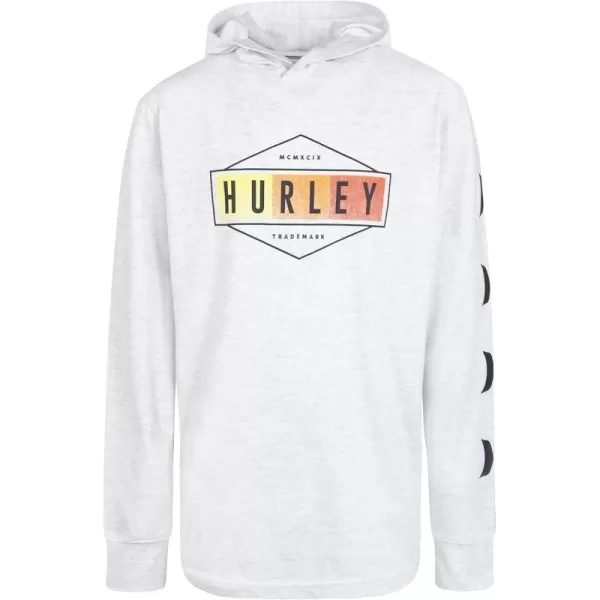 Hurley Boys' Long Sleeve Hooded Graphic T-Shirt