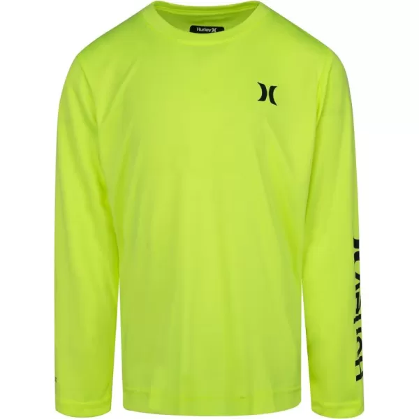 Hurley Boys' Long Sleeve UPF 50+ Rash Guard Swim Shirt