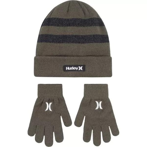 Hurley Boys' One and Only Beanie and Glove Set