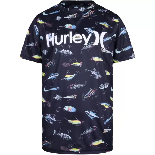Hurley Boys' UPF 50+ Rash Guard Swim Shirt