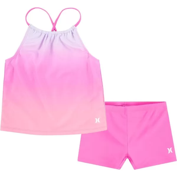 Hurley Girls' Boyshort Tankini 2-Piece Swimsuit