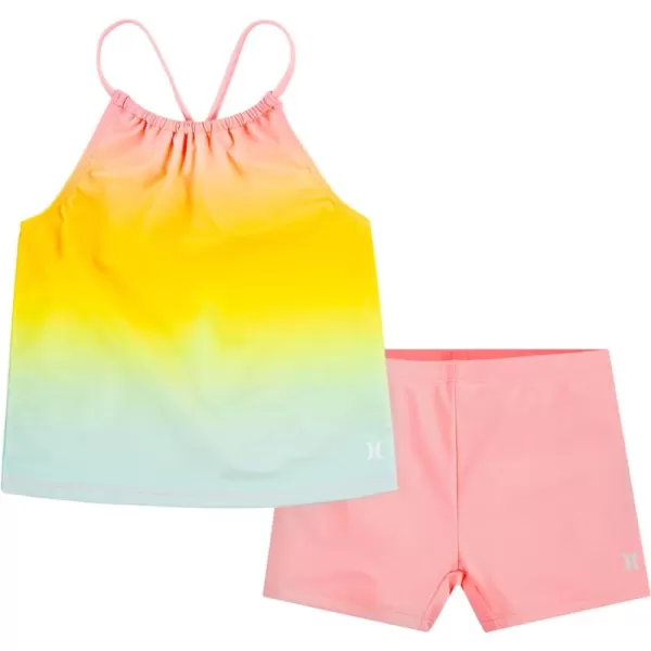 Hurley Girls' Boyshort Tankini 2-Piece Swimsuit