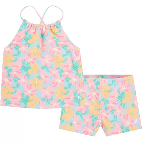 Hurley Girls' Boyshort Tankini 2-Piece Swimsuit