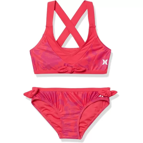 Hurley Girls' Flounce Bikini 2-Piece Swimsuit