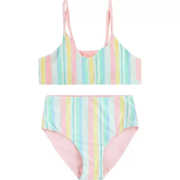 Hurley Girls' High Waisted Bikini 2-Piece Swimsuit