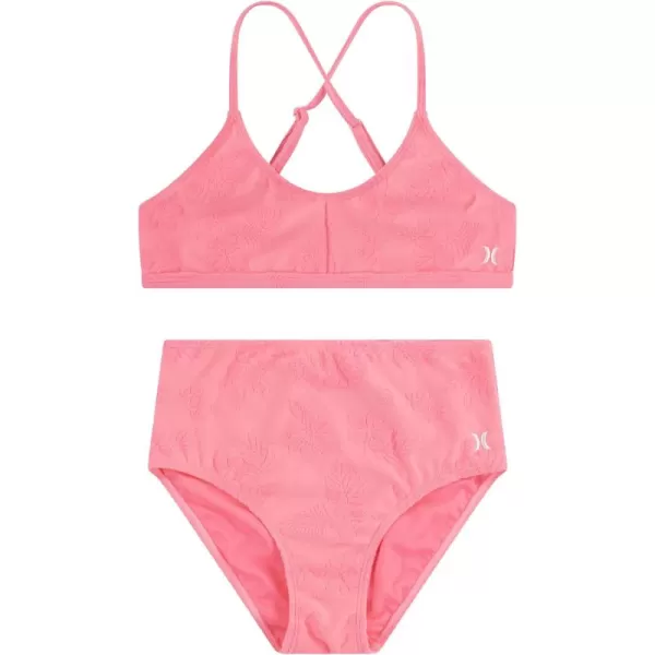 Hurley Girls' High Waisted Bikini 2-Piece Swimsuit