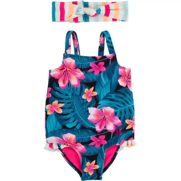 Hurley Girls' One Piece Swimsuit