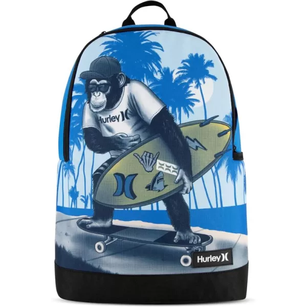Hurley Graphic Backpack, Blue Lazer, One Size