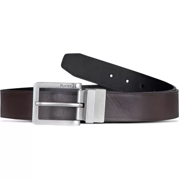 Hurley Men's Reversible Leather Belts