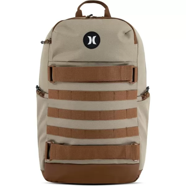 Hurley Mens Skateboard Backpack, Khaki, One Size