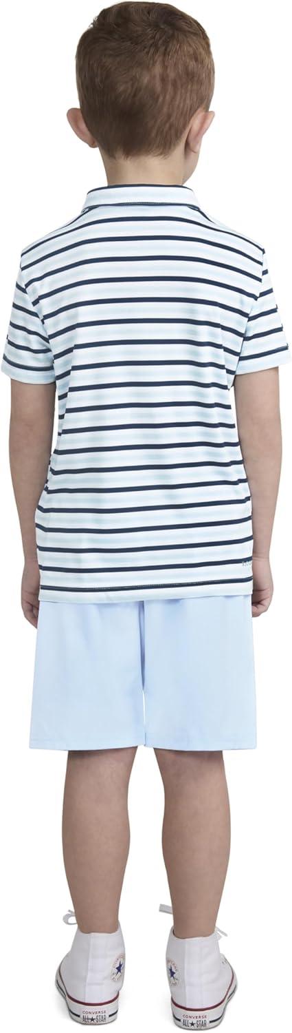 imageHurley Boys And Toddler Boys Polo and Shorts 2piece Outfit SetBlue IceStripe