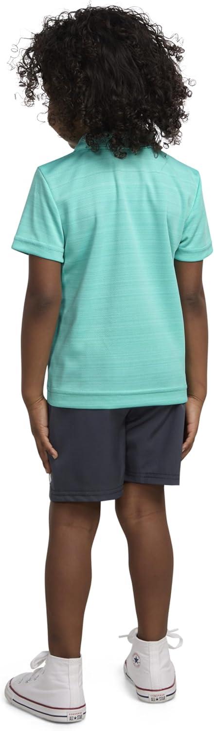 imageHurley Boys And Toddler Boys Polo and Shorts 2piece Outfit SetTropical Turquoise Heather