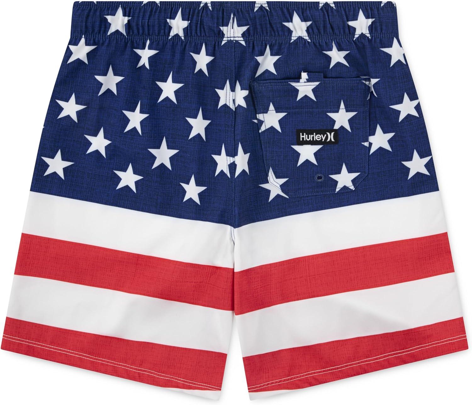 imageHurley Boys Pull on Swim TrunksAmericana