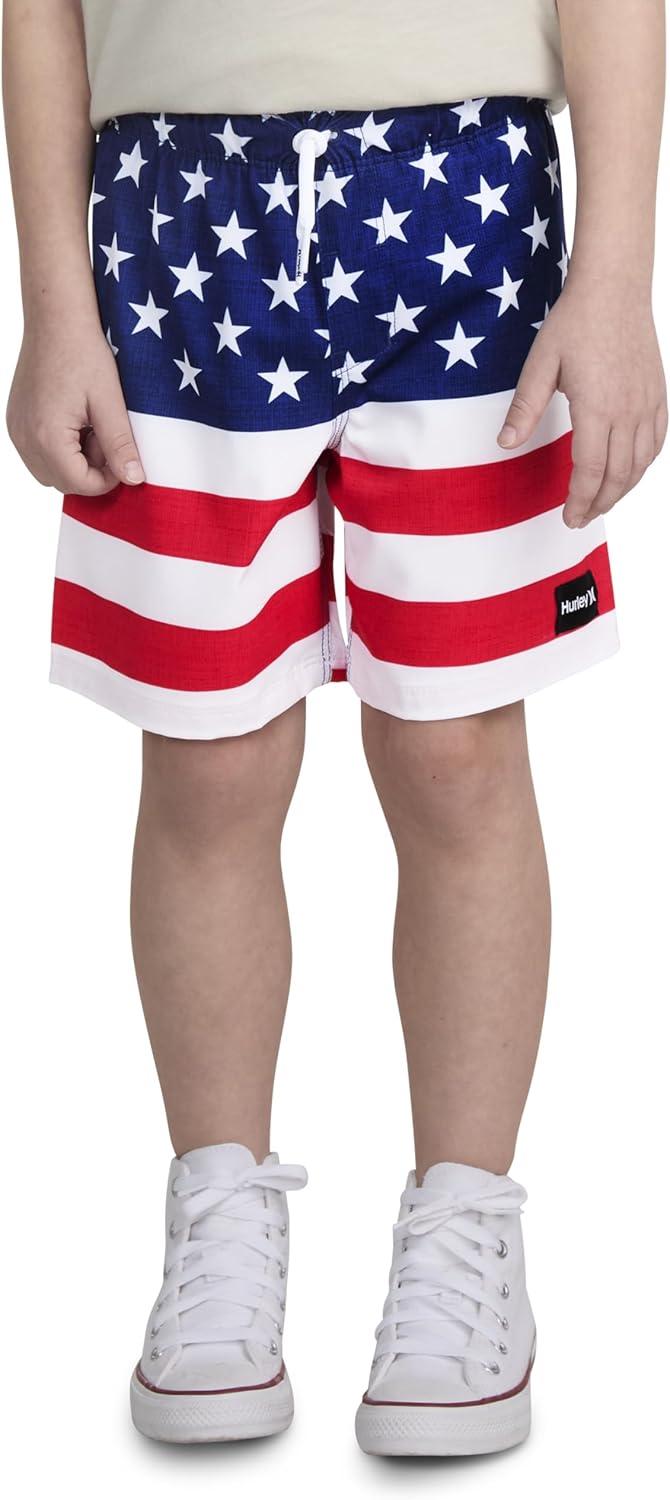 imageHurley Boys Pull on Swim TrunksAmericana